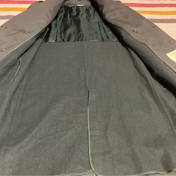 1960s Military Wool Trenchcoat / Overcoat w/ Removable Liner - Picture 3 of 16
